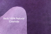 Thumbnail for Purple Dyed Natural Cowhide Rug - Large 6' 8