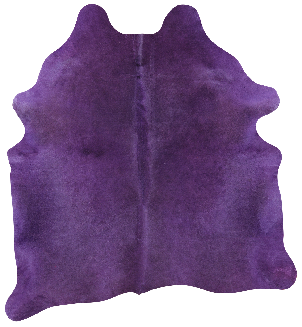 Purple Dyed Natural Cowhide Rug - Large 6' 8"H x 6' 2"W