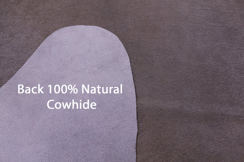 Grey Dyed Natural Cowhide Rug - X-Large 7' 2