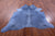 Blue Dyed Natural Cowhide Rug - X-Large 7' 3"H x 6' 7"W