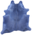 Blue Dyed Natural Cowhide Rug - X-Large 7' 3"H x 6' 7"W