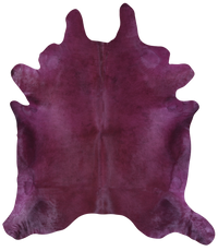 Thumbnail for Purple Dyed Natural Cowhide Rug - XX-Large 9' 0
