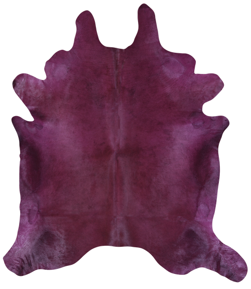 Purple Dyed Natural Cowhide Rug - XX-Large 9' 0