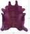 Purple Dyed Natural Cowhide Rug - XX-Large 9' 0"H x 8' 0"W