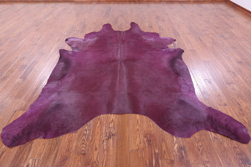 Purple Dyed Natural Cowhide Rug - XX-Large 9' 0