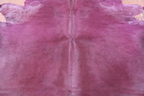 Purple Dyed Natural Cowhide Rug - XX-Large 9' 0