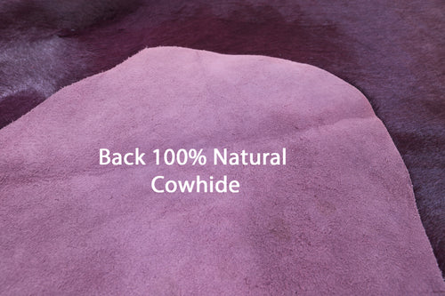 Purple Dyed Natural Cowhide Rug - XX-Large 9' 0