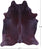 Burgundy Dyed Natural Cowhide Rug - X-Large 7' 0"H x 6' 1"W