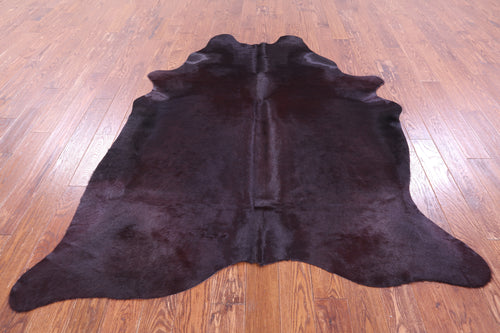 Burgundy Dyed Natural Cowhide Rug - X-Large 7' 0
