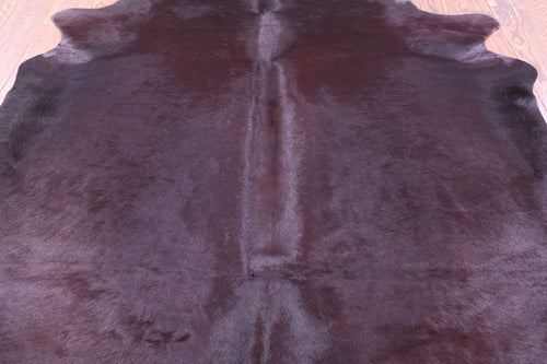 Burgundy Dyed Natural Cowhide Rug - X-Large 7' 0