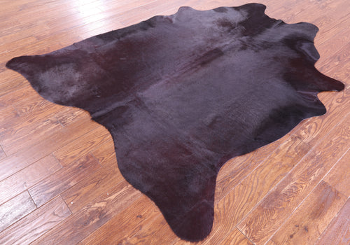 Burgundy Dyed Natural Cowhide Rug - X-Large 7' 0