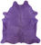 Purple Dyed Natural Cowhide Rug - X-Large 7' 3"H x 6' 4"W