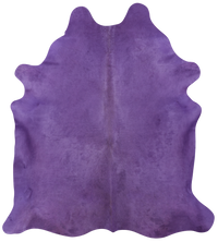 Thumbnail for Purple Dyed Natural Cowhide Rug - X-Large 7' 3