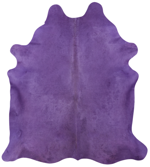 Purple Dyed Natural Cowhide Rug - X-Large 7' 3