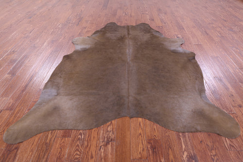 Brown Dyed Natural Cowhide Rug - XX-Large 7' 10