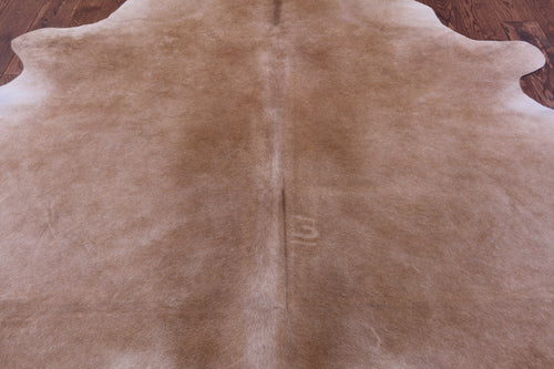 Light Brown Natural Cowhide Rug - X-Large 7' 3