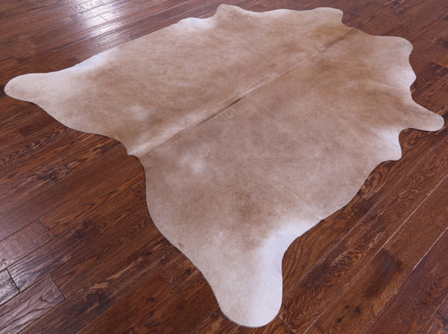 Light Brown Natural Cowhide Rug - X-Large 7' 3