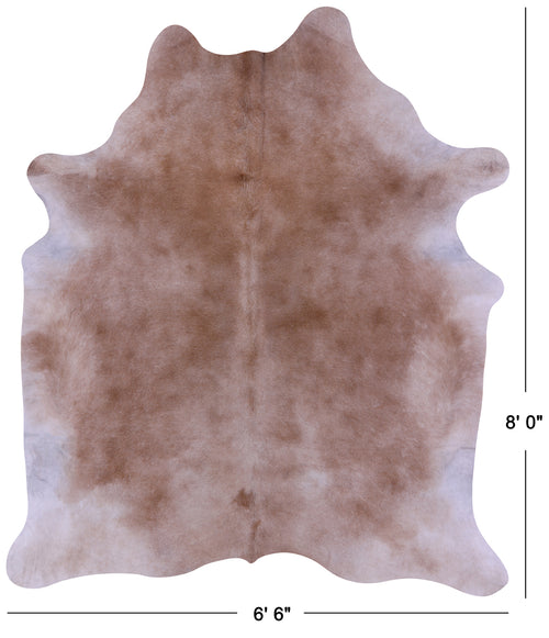 Light Brown Natural Cowhide Rug - XX-Large 8' 0