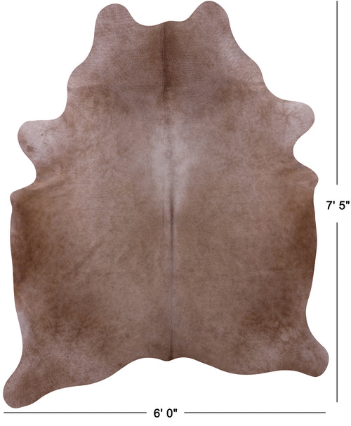 Light Brown Natural Cowhide Rug - X-Large 7' 5