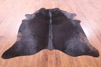 Thumbnail for Dark Brown Natural Cowhide Rug - X-Large 7' 6