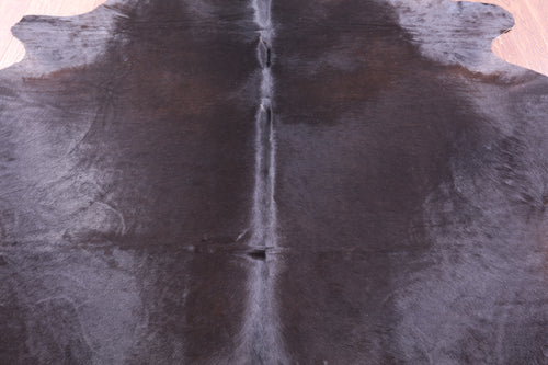 Dark Brown Natural Cowhide Rug - X-Large 7' 6