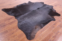 Thumbnail for Dark Brown Natural Cowhide Rug - X-Large 7' 6