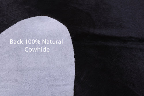 Dark Brown Natural Cowhide Rug - X-Large 7' 6