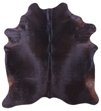 Thumbnail for Dark Brown Natural Cowhide Rug - X-Large 7' 6
