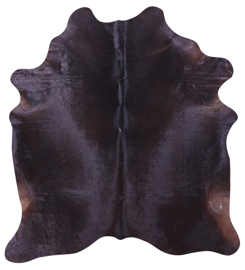 Dark Brown Natural Cowhide Rug - X-Large 7' 6