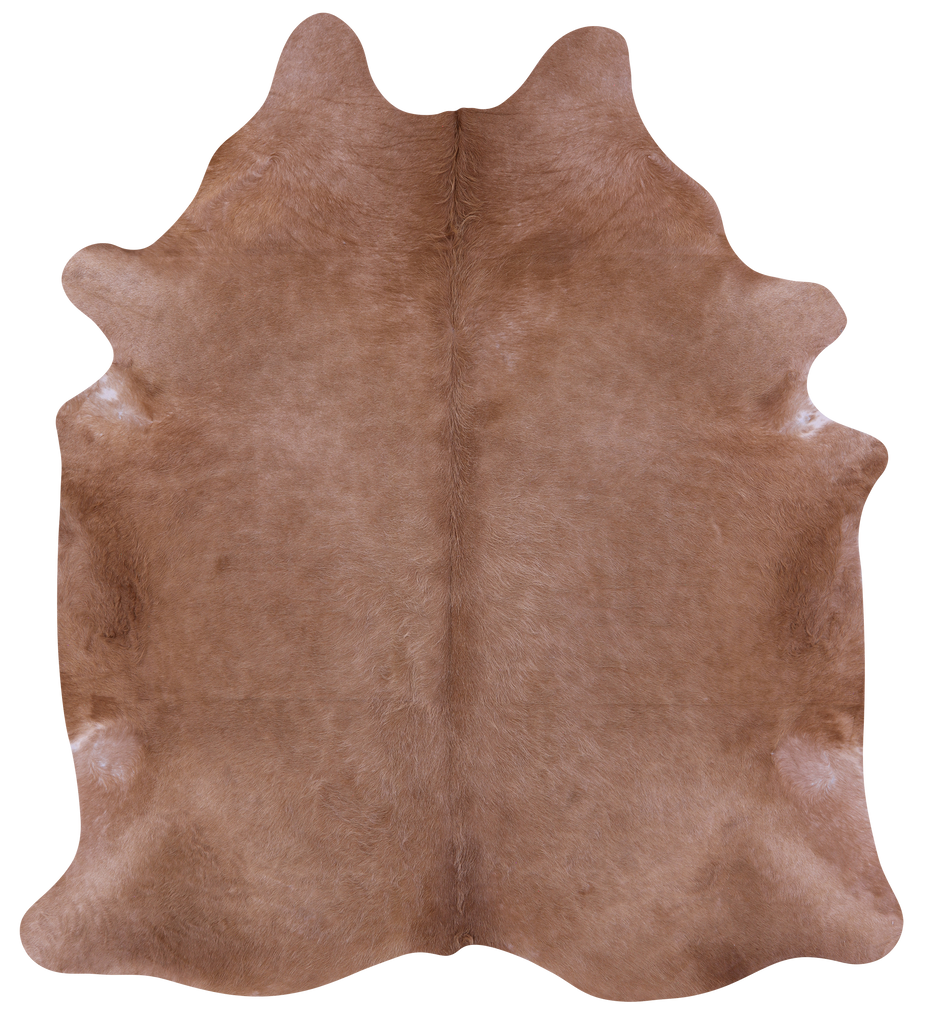 Light Brown Natural Cowhide Rug - X-Large 7' 7"H x 6' 8"W