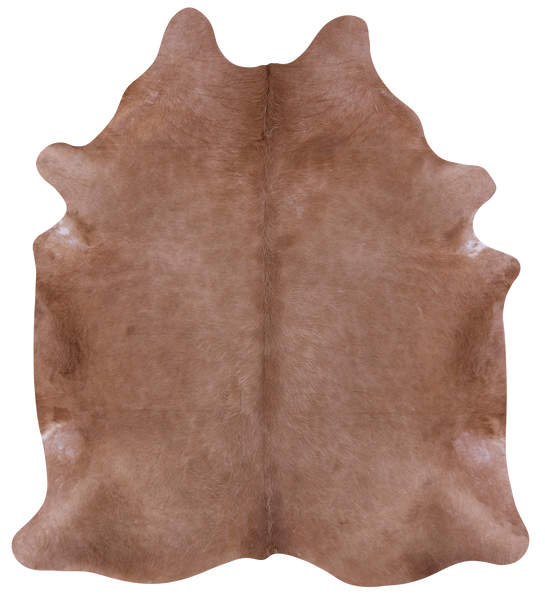 Light Brown Natural Cowhide Rug - X-Large 7' 7"H x 6' 8"W