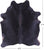 Black Natural Cowhide Rug - X-Large 7' 7"H x 6' 5"W