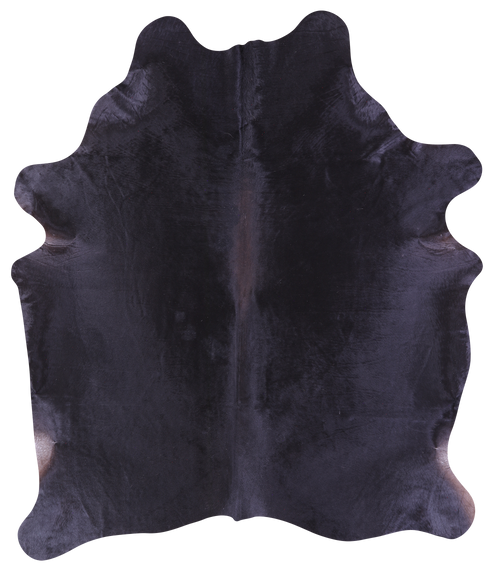 Black Natural Cowhide Rug - X-Large 7' 7