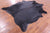 Black Natural Cowhide Rug - X-Large 7' 7"H x 6' 5"W