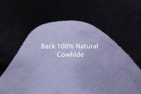 Thumbnail for Black Natural Cowhide Rug - X-Large 7' 7