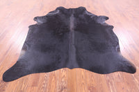 Thumbnail for Black Natural Cowhide Rug - X-Large 7' 7