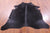 Black Natural Cowhide Rug - X-Large 7' 2"H x 6' 0"W