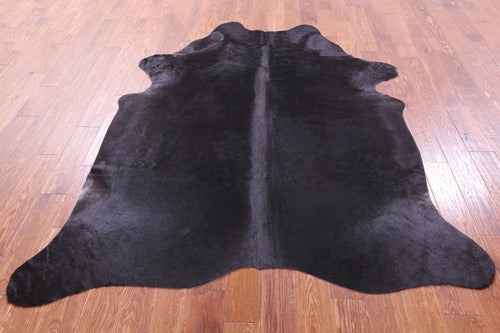 Black Natural Cowhide Rug - X-Large 7' 2