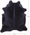 Black Natural Cowhide Rug - X-Large 7' 2"H x 6' 0"W