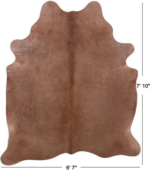Light Brown Natural Cowhide Rug - XX-Large 7' 10