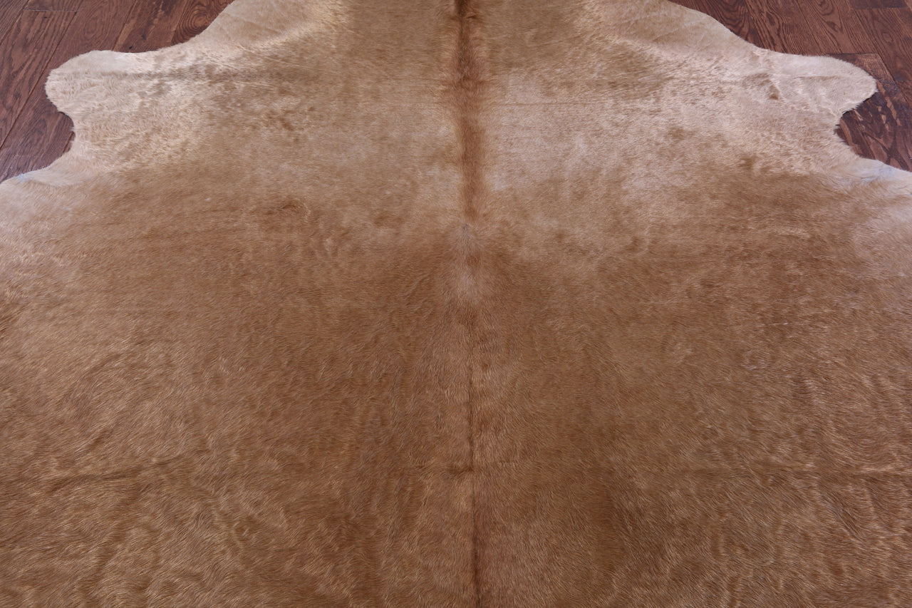 Light Brown Natural Cowhide Rug - XX-Large 8' 1"H x 6' 7"W