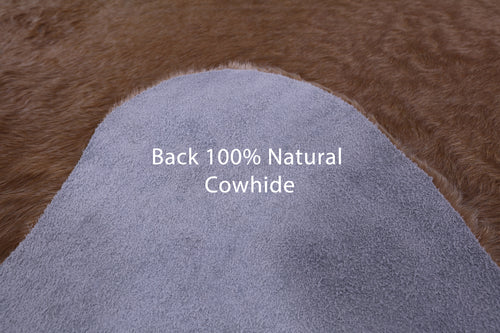 Light Brown Natural Cowhide Rug - XX-Large 8' 1