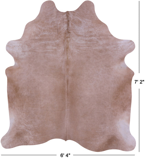 Light Brown Natural Cowhide Rug - X-Large 7' 2