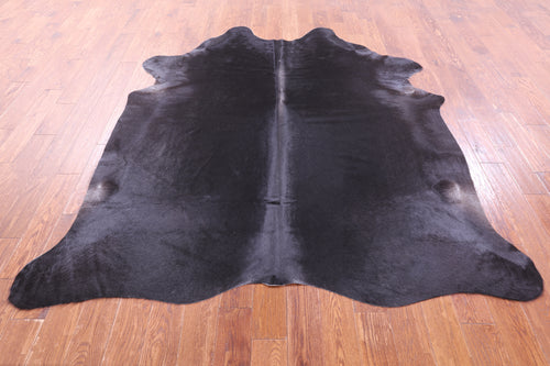 Black Natural Cowhide Rug - X-Large 7' 7