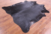 Thumbnail for Black Natural Cowhide Rug - X-Large 7' 7