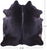 Black Natural Cowhide Rug - X-Large 7' 7"H x 6' 10"W