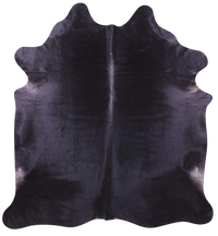 Thumbnail for Black Natural Cowhide Rug - X-Large 7' 7