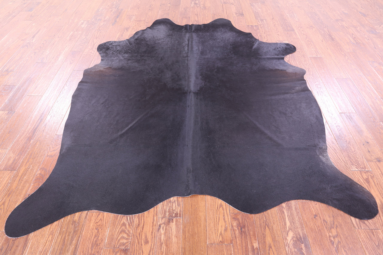 Black Natural Cowhide Rug - XX-Large 8' 0"H x 6' 8"W