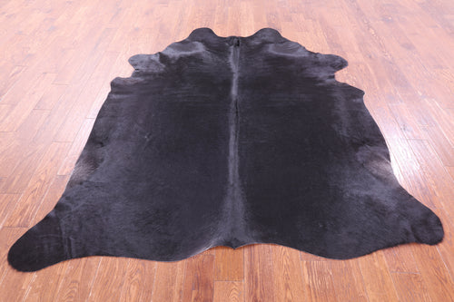 Black Natural Cowhide Rug - X-Large 7' 7