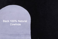 Thumbnail for Black Natural Cowhide Rug - X-Large 7' 7